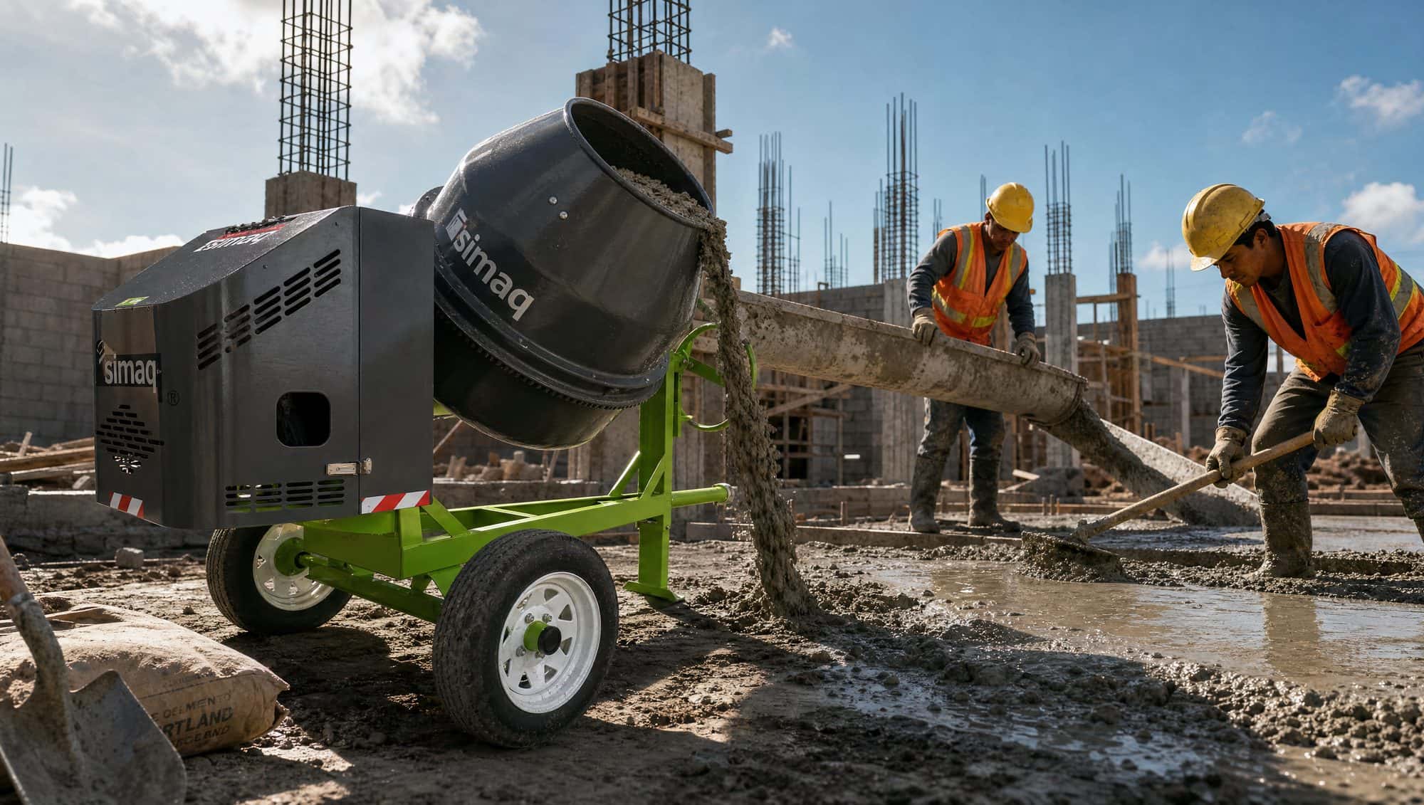 Concrete mixers — On-site mixing