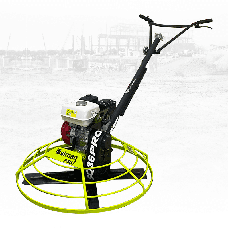 SIMAQ SQ36 PRO walk-behind power trowel with guard ring