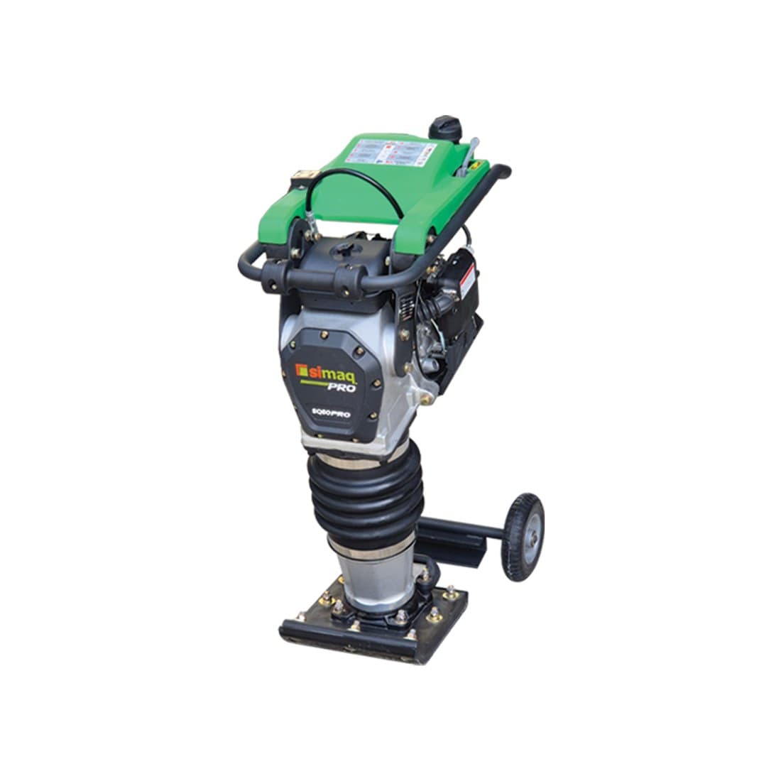Compactadora tipo bailarina SIMAQ SQ60 PRO 2 con ruedas de traslado