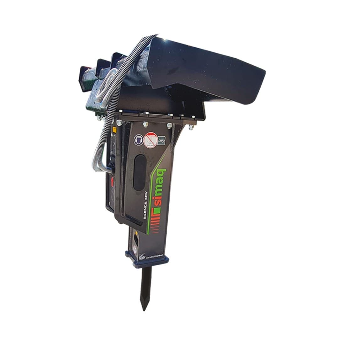 Martillo hidráulico SIMAQ DB 40V con acople para minicargador
