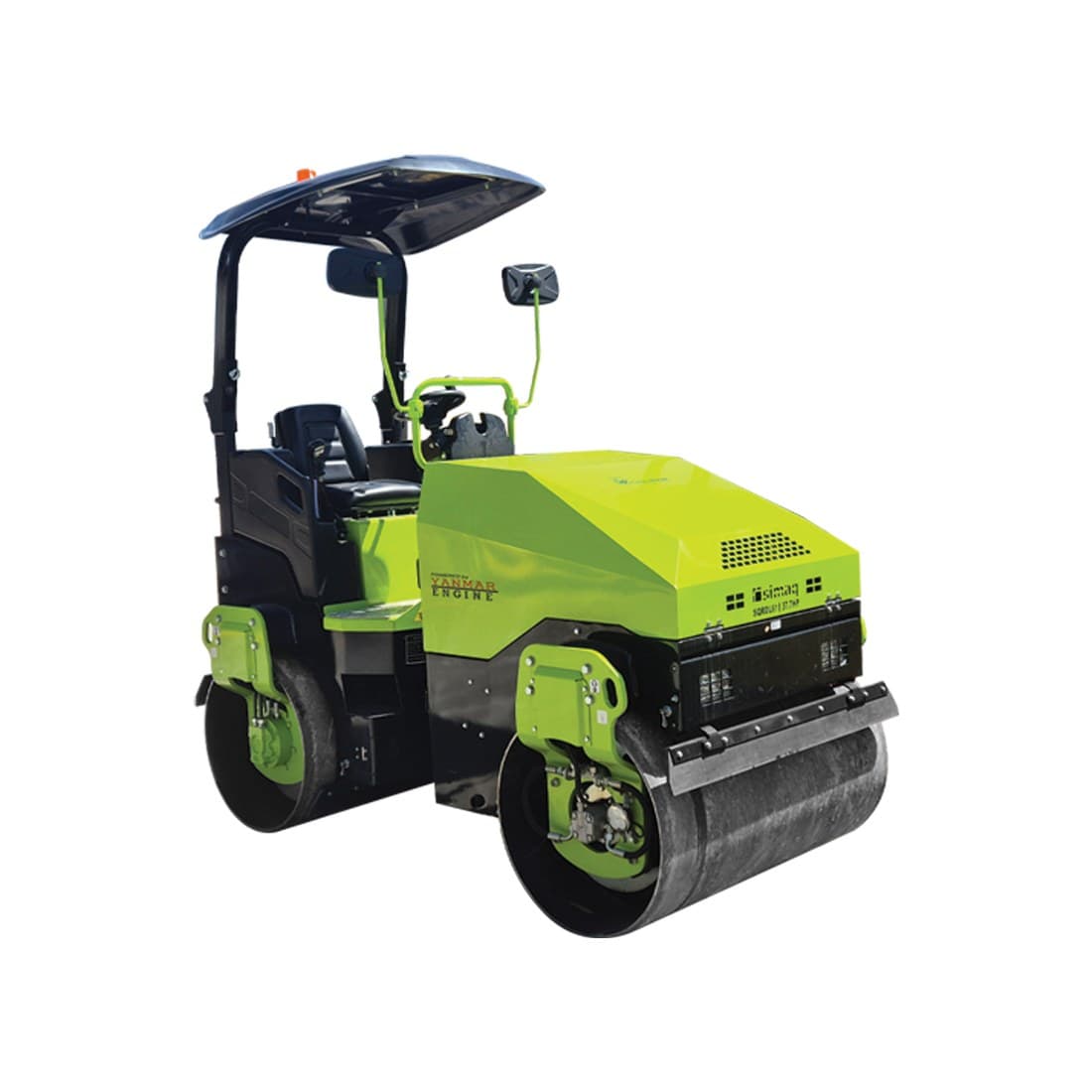 Rodo vibratorio SIMAQ SQRD L61 de 3 toneladas, operador a bordo, doble tambor liso